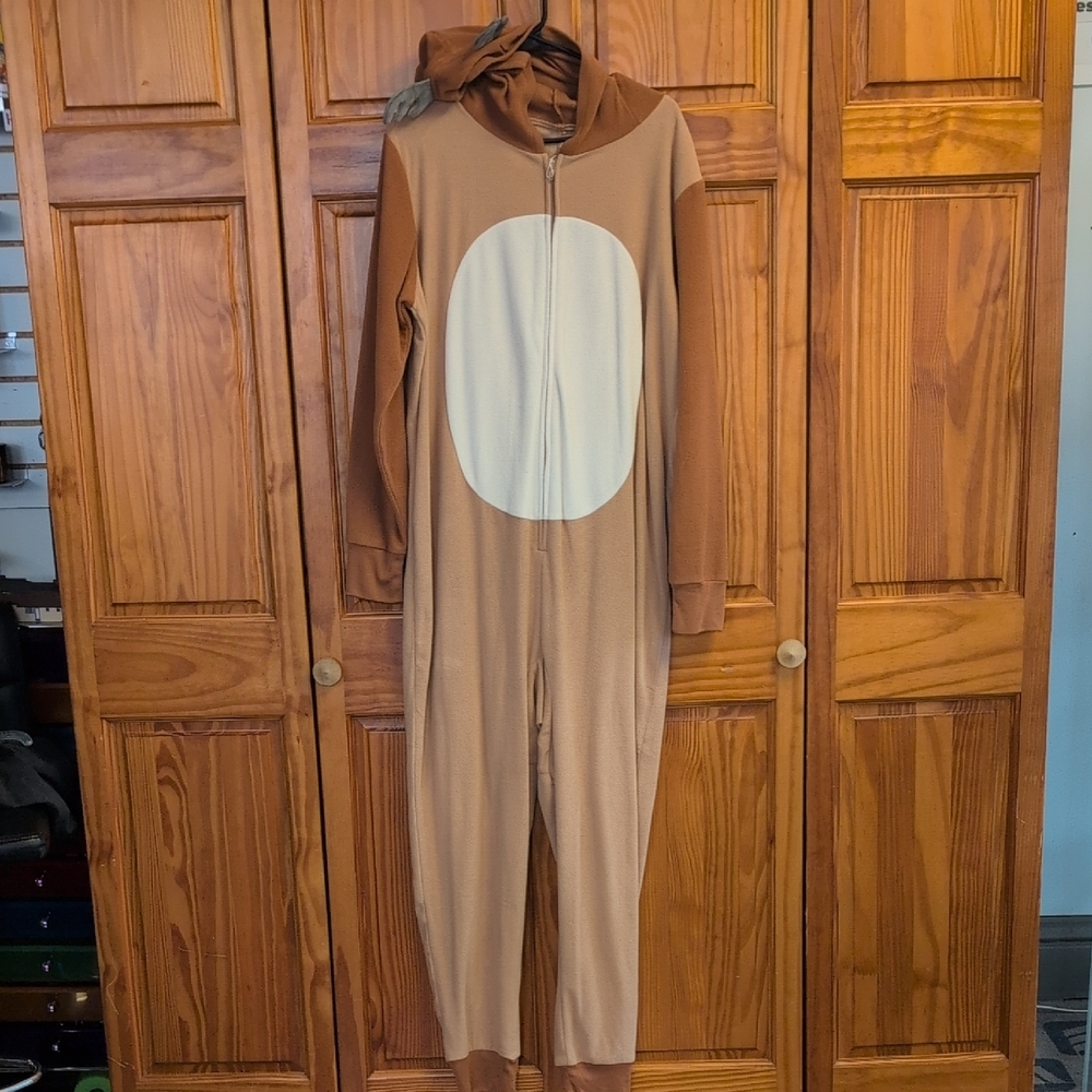 Jammies for the Families Fleece Hooded Reindeer Pajamas L            CC125